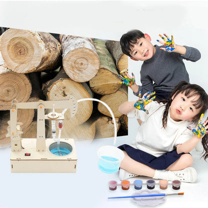 Kids STEM Toys DIY Pumping Unit, Assembling Model Kits, Water Pump Experiment Technology Puzzle Toy Gift