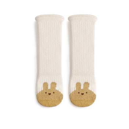 Winter New Thickened Warm Coral Fleece Baby Long Socks - Newborn & Kids Cute Warmer Knee Socks for Girls & Boys | Boneless Socks for 0-5Y