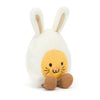 Soft Boiled Egg Plush Toy — Cute Smiling Cat Doll, 1-Pack Plush for Kids & Pets, Home Decor Gift