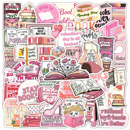 10/50/100pcs Dark Romance Bookish Stickers – Aesthetic Decals for Kindle, iPad, Phones, Laptops, and Diaries