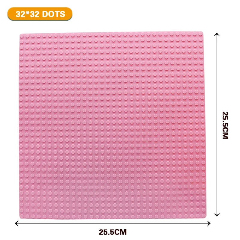 32x32 and 32x16 Dots Classic Base Plates – MOC DIY Plastic Bricks for City Building Blocks Toys