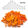 122PCS Thick Figures Bricks – 12 Size DIY Building Blocks, Creative Educational Plastic Toys, Compatible with 3001 for Children