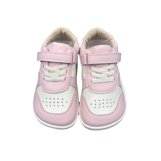 Tipsietoes Spring Genuine Leather Shoes – Lightweight Minimalist Barefoot Sneakers for Girls & Boys with Elastic Strap