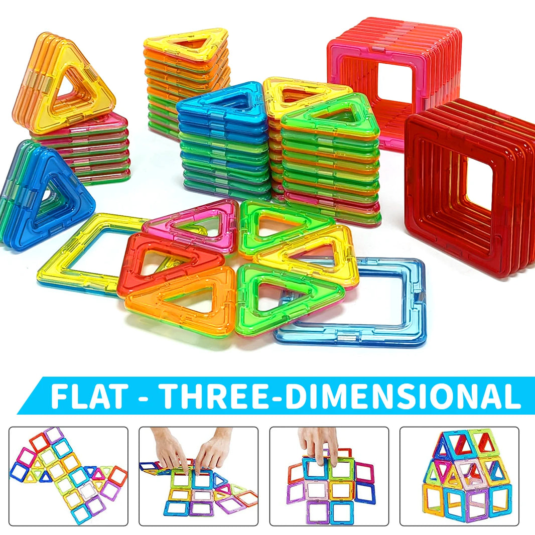 Magnetic Building Blocks Toy for Kids Puzzle Learning Gift