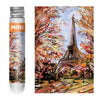 150pcs Test Tube Puzzle, Strolling in the Rain Mini Travel Puzzle, Christmas Gift, Paris Tower, New Year Decoration