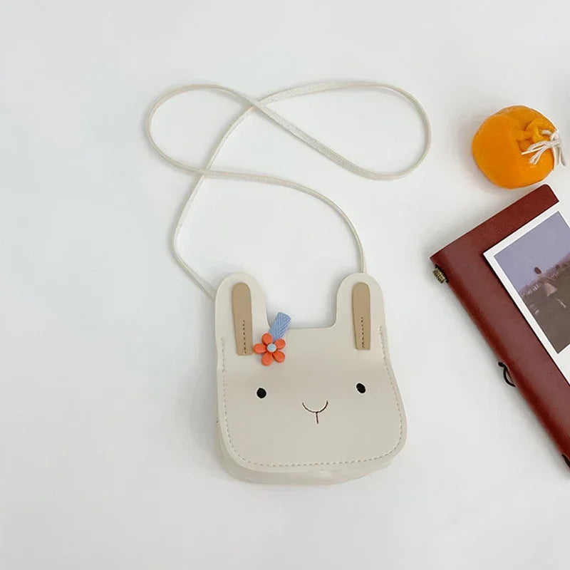 Cute Cartoon Animal PU Leather Shoulder Bag – Bear & Bunny Crossbody Messenger Bag for Kids, Toddler Girl & Boy Purse - Kidzy Market