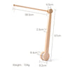 Wooden Crochet Crib Mobile with Felt Rattles – Hanging Bed Bell Toy for Newborns & Infants 0-12 Months