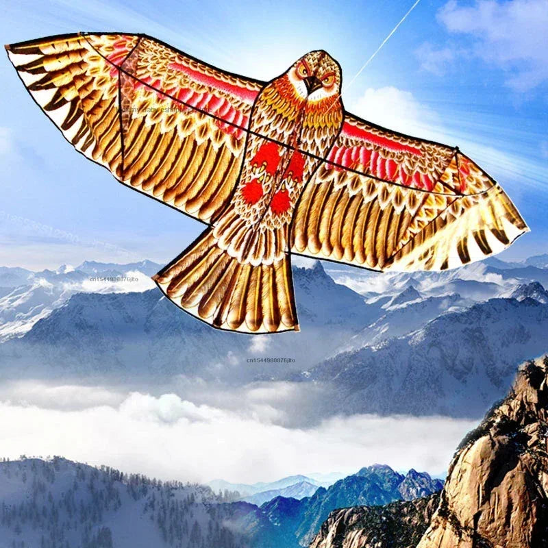 1.1m Eagle Kite with 30m Kite Line – Large Flying Bird Kite for Children, Ideal Gift for Family Trips and Outdoor Sports