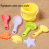 Kids Beach Sand Toy Set With Bucket, Shovel, Rake & Dinosaur Animal Molds — Travel Sandbox Kit