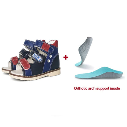 Ortoluckland Toddler Girls’ Sandals – New Children Orthopedic Flatfeet Shoes, Summer Boys’ Arch Support Footwear, Size 20 to 33