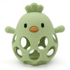 1Pcs Baby Teether Gloves - Cartoon Chick Shape Silicone Teether Toy, Dental Care for Gums, Anti-Eating Hand Molar, Baby Accessory