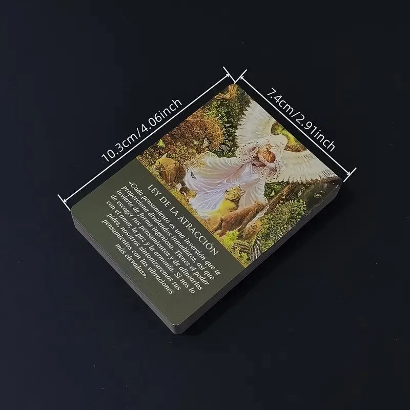 44-Card Deck Daily Guidance Oracle Tarot - Angelic Wisdom Card Game, Spanish Version, Fate Divination Tarot Board Game