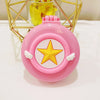 New Strawberry Hair Comb with Folding Mirror - Portable Traveling Massage Comb for Women & Girls - Hair Styling Accessories