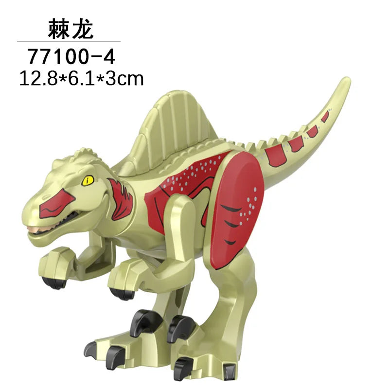 Jurassic World 3 Brutal Raptor Building Blocks – Tyrannosaurus, Indominus, and I-Rex Dinosaur Toy for Kids