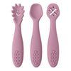 3PCS Silicone Spoon & Fork Set for Baby – Soft Feeding Utensils, Training Cutlery for Toddlers, BPA-Free Children’s Tableware