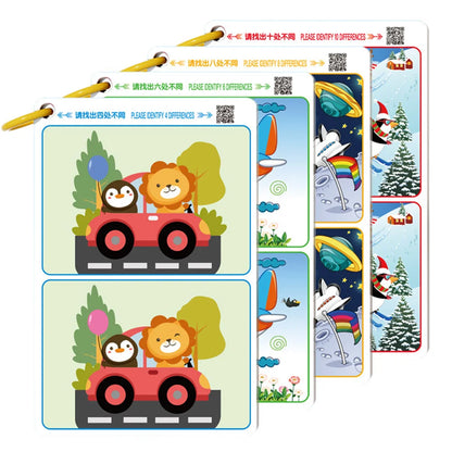 Educational Fault Finding Game Cards Reusable Wiping Paper for Focus and Attention Training
