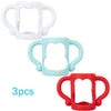 BPA-Free Silicone Baby Bottle Handles – 1 or 3-Pack Non-Slip Easy-Grip for Wide-Neck Bottles (Multi-Color)
