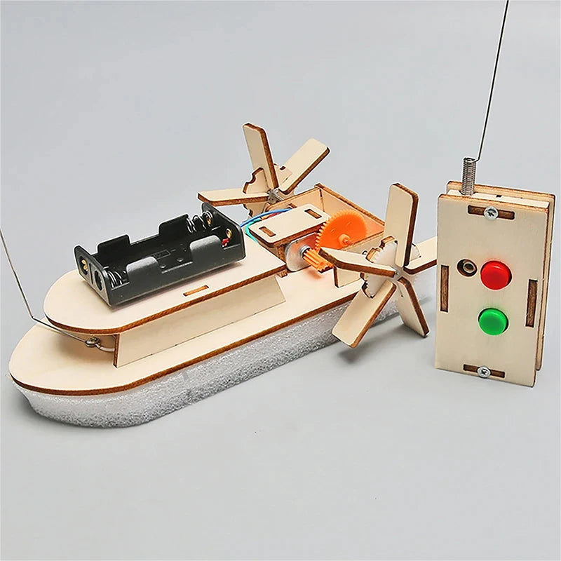 DIY STEM Projects Kit for Kids – 3D Wooden Car and Boat Model Puzzle