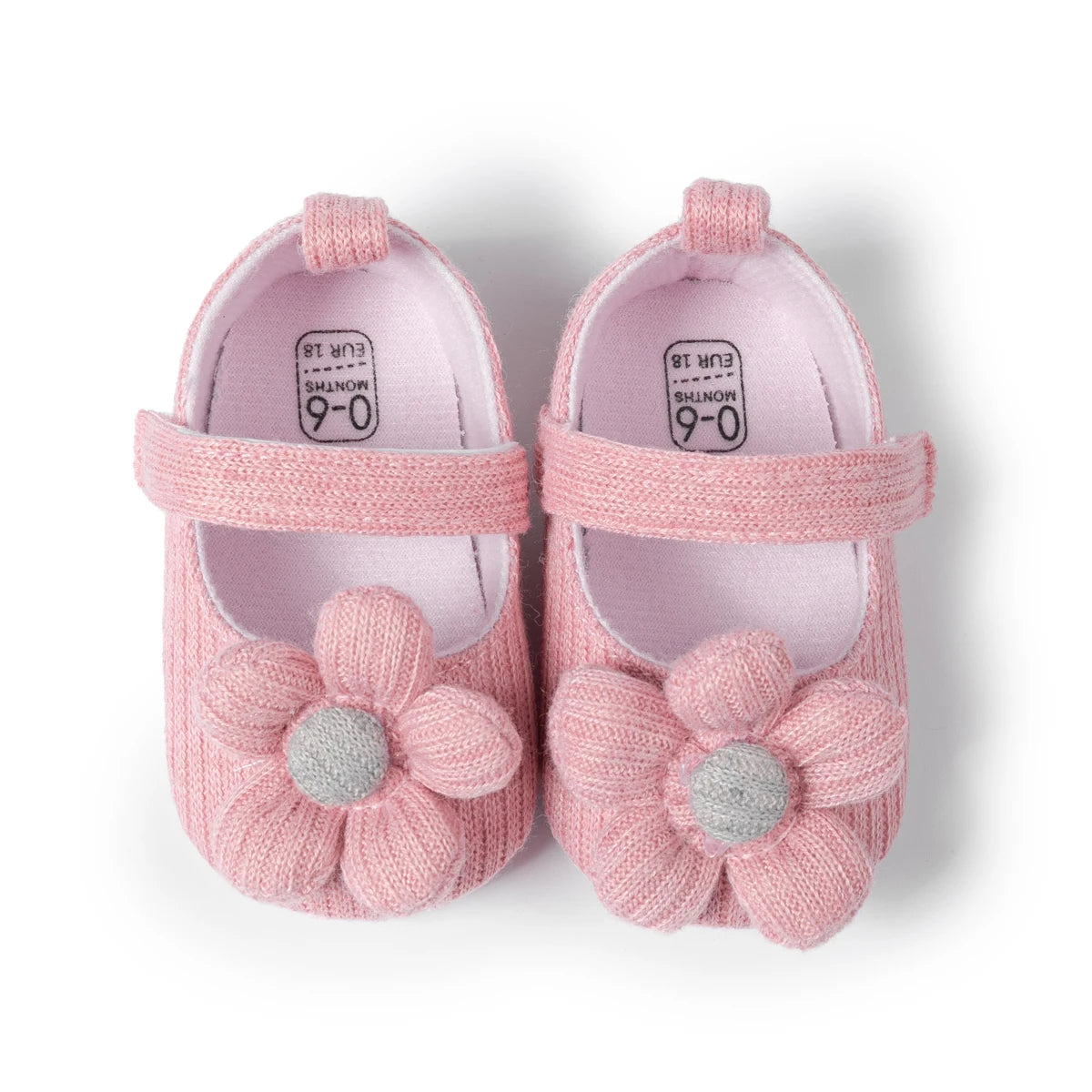 KIDSUN Baby Shoes – Newborn Girl Princess PU Toddler Shoes, Bow Decor Anti-Slip Rubber Sole First Walker (0-18M)