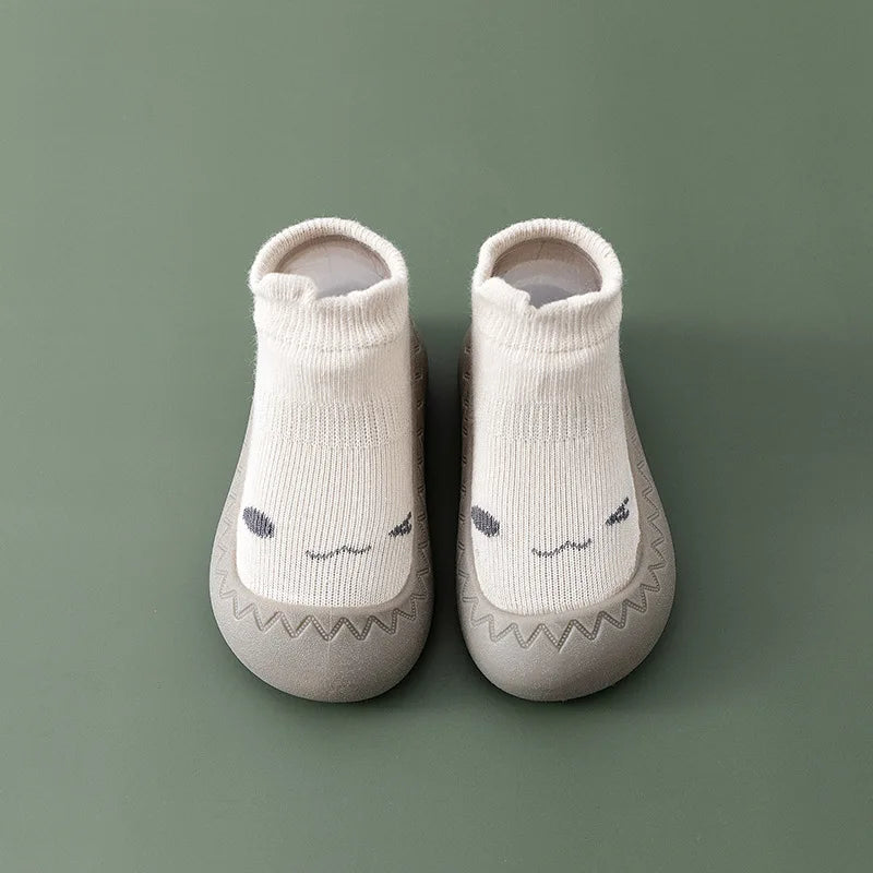 Baby Socks Shoes – Cute Cartoon Boy & Girl Infant Shoes, Soft Rubber Sole First Walker Booties for Toddlers