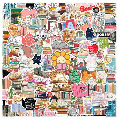 10/50/100pcs Dark Romance Bookish Stickers – Aesthetic Decals for Kindle, iPad, Phones, Laptops, and Diaries