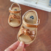 Infant Baby Sandals – Premium Comfort Summer Beach Shoes with Flower Bowknot & Anti-Slip Rubber Sole