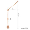 Wooden Crochet Crib Mobile with Felt Rattles – Hanging Bed Bell Toy for Newborns & Infants 0-12 Months
