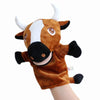 Stuffed Plush Hand and Finger Puppets, Lion Elephant Bunny Monkey Educational Toy for Kids