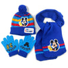 Disney Frozen Elsa and Anna Winter Accessories Set – 3-Piece Scarf, Hat, and Gloves for Kids, Keep Warm Knitting Woolen Yarn Cap
