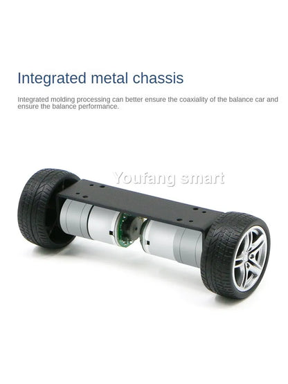 2WD Self-Balancing Robot Car, Encoder Motor, 2-Layer Car with PID & LQR Adjustment for Arduino, Programmable DIY Robot Kit