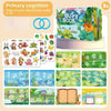 Busy Book for Kids – Animals, Vehicles, Dinosaurs Stickers with Number and Letter Matching Games, Interactive Learning Activity Book