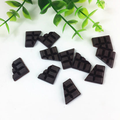10pcs 23x16mm Mix Chocolate Polymer Slime Box - DIY Modeling Clay Kit with Charms, Plasticine Accessories for Kids