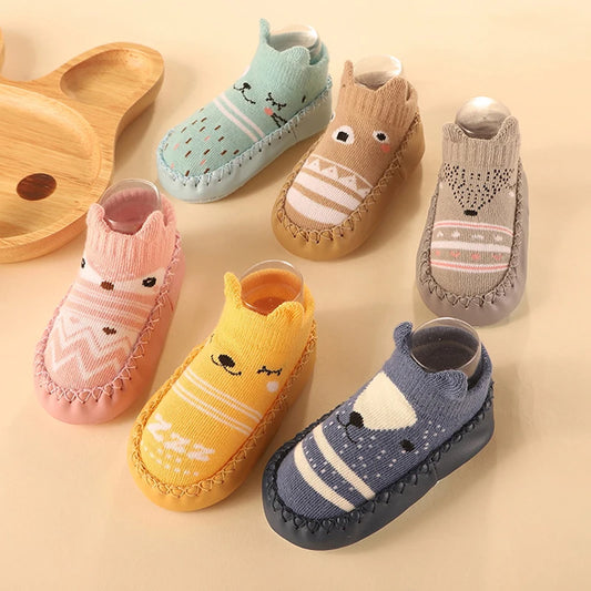 Baby Socks Shoes Infant Color Matching Cute Kids Boys Doll Soft Soled Child Floor Sneakers Toddler Girls First Walkers
