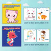 Kids Paint Learning & Coloring Notebook - Drawing Board Paper Pad for Ages 3-14+