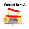 1-Piece Wooden Train Track Accessory – Compatible Railway Piece for Kids Wooden Train Sets, Educational Toy