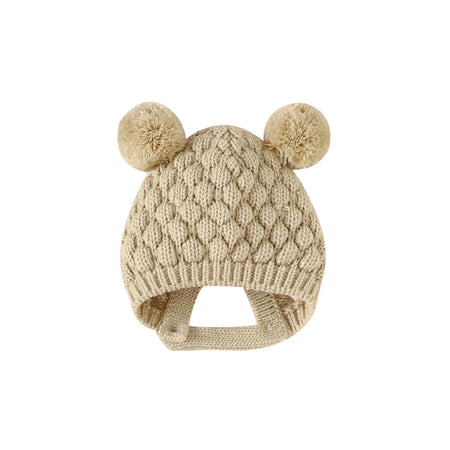 Newborn Baby Shoes Knitted Infant Girls Boys Boots Cute Butterfly-Knot Toddler Walk Bed Shoes Warm 0-18M Accessories Hats Gloves