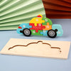 Montessori Wooden Animal Puzzles for Toddlers Ages 2-6 – 3D Jigsaw Tangram Board (3.9 x 8.5 in / 10 x 21.5 cm)