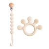 1pc Silicone Teether - Food Grade Baby 0-12 Months, Teething Ring Sensory Toy for Toddlers, Silicone Animal Soothing Accessories