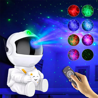 Astronaut Galaxy Star Projector Night Light with Nebula & Remote Control for Kids