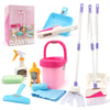 12-Piece Kids Cleaning Play Set – Pretend Housework Kit with Mop Broom Dustpan & Bucket for Ages 3-6