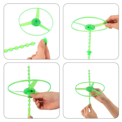 Flying Bamboo Dragonfly Toy – 20–40 Pack, 11 in (28 cm) Hand-Launch Friction Propeller Helicopter for Kids & Adults Outdoor Gift