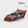 MOC Speed Racing Car Building Blocks Set — Small Studded Sports Car Garage Toy