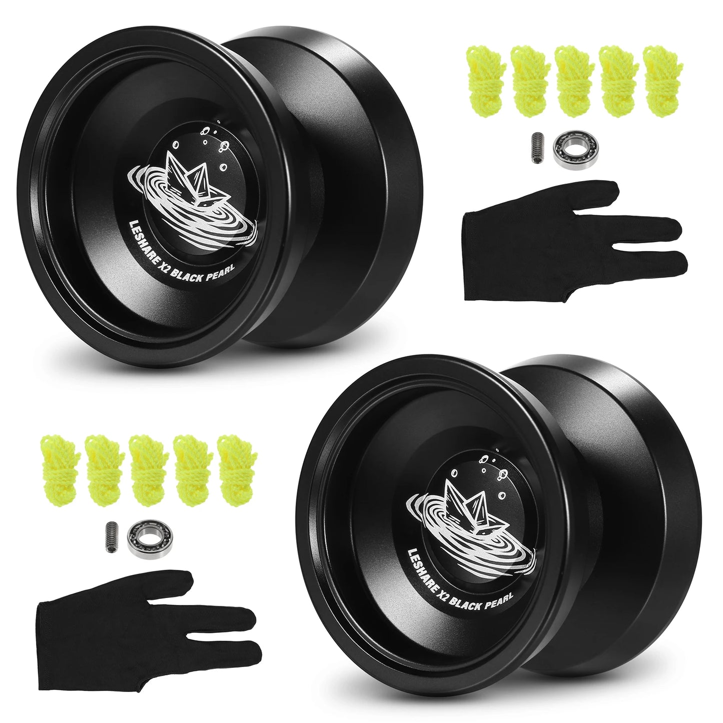 LESHARE Yoyo Ball - Aluminum Trick Yo-Yo with Bearing, Strings, and Gloves, Competitive Classic Toy Gift