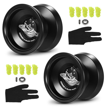 LESHARE Yoyo Ball - Aluminum Trick Yo-Yo with Bearing, Strings, and Gloves, Competitive Classic Toy Gift
