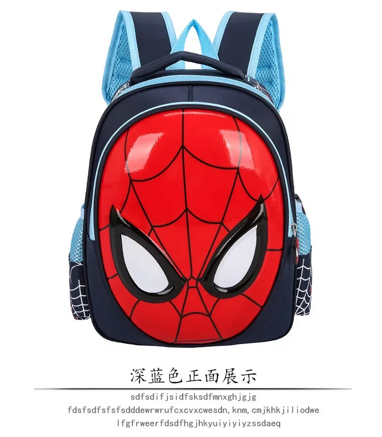 Spider-Man Backpack - 3D Stereo Superhero School Bag for Boys, Kids Cartoon Kindergarten Backpack - Kidzy Market