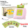 Talking Flashcard Learning Machine for Kids Preschool Audio Flashcards USB Rechargeable 112 Cards (English/Spanish/Arabic)