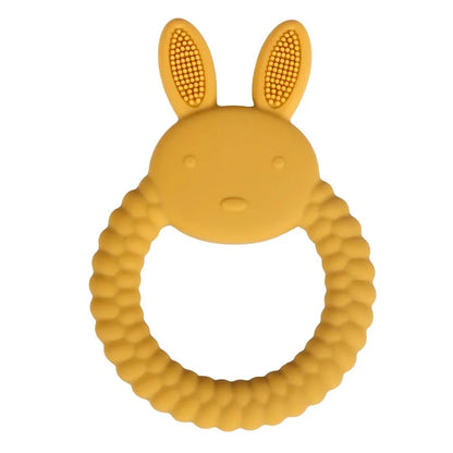 Baby Teether Gloves - Cartoon Bear Silicone Teething Gloves, Dental Care for Gums, Anti-Eating Molar Stick, BPA-Free Baby Accessory