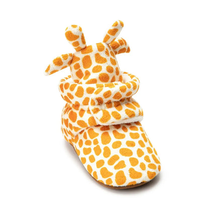 Meckior Newborn Baby Boy & Girl Soft Fleece Booties – Winter Ankle Crib Slippers, Toddler First Walkers