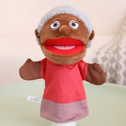 28-33cm Kids Plush Finger and Hand Puppets, Role Play Bedtime Story Toys for Boys and Girls
