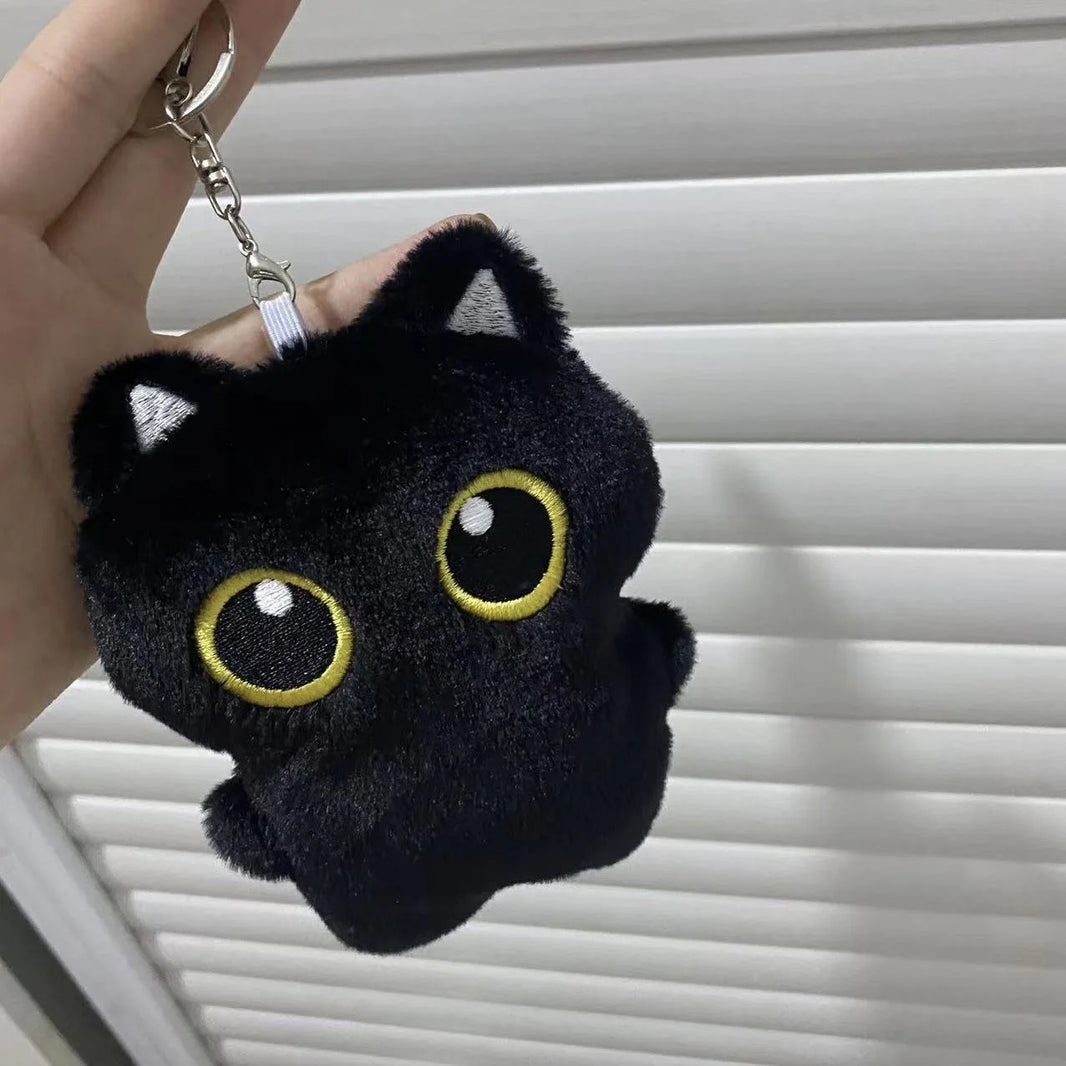 Black Cat Plush Toy Pendant 10cm (3.9 Inches)